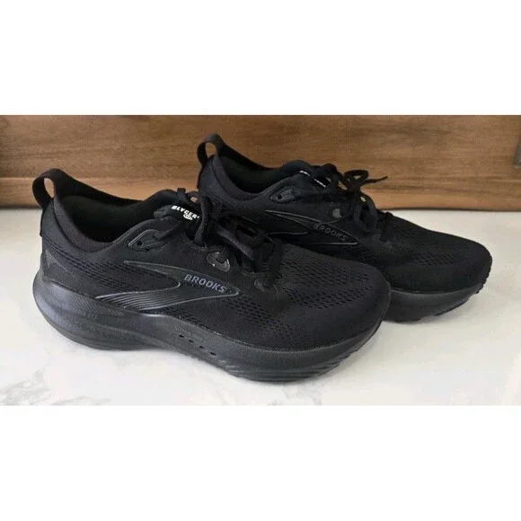 Brooks Glycerin 22 Shoes Womens Sz 9.5 D Black Ebony Running Athletic Sneakers - Picture 2 of 7